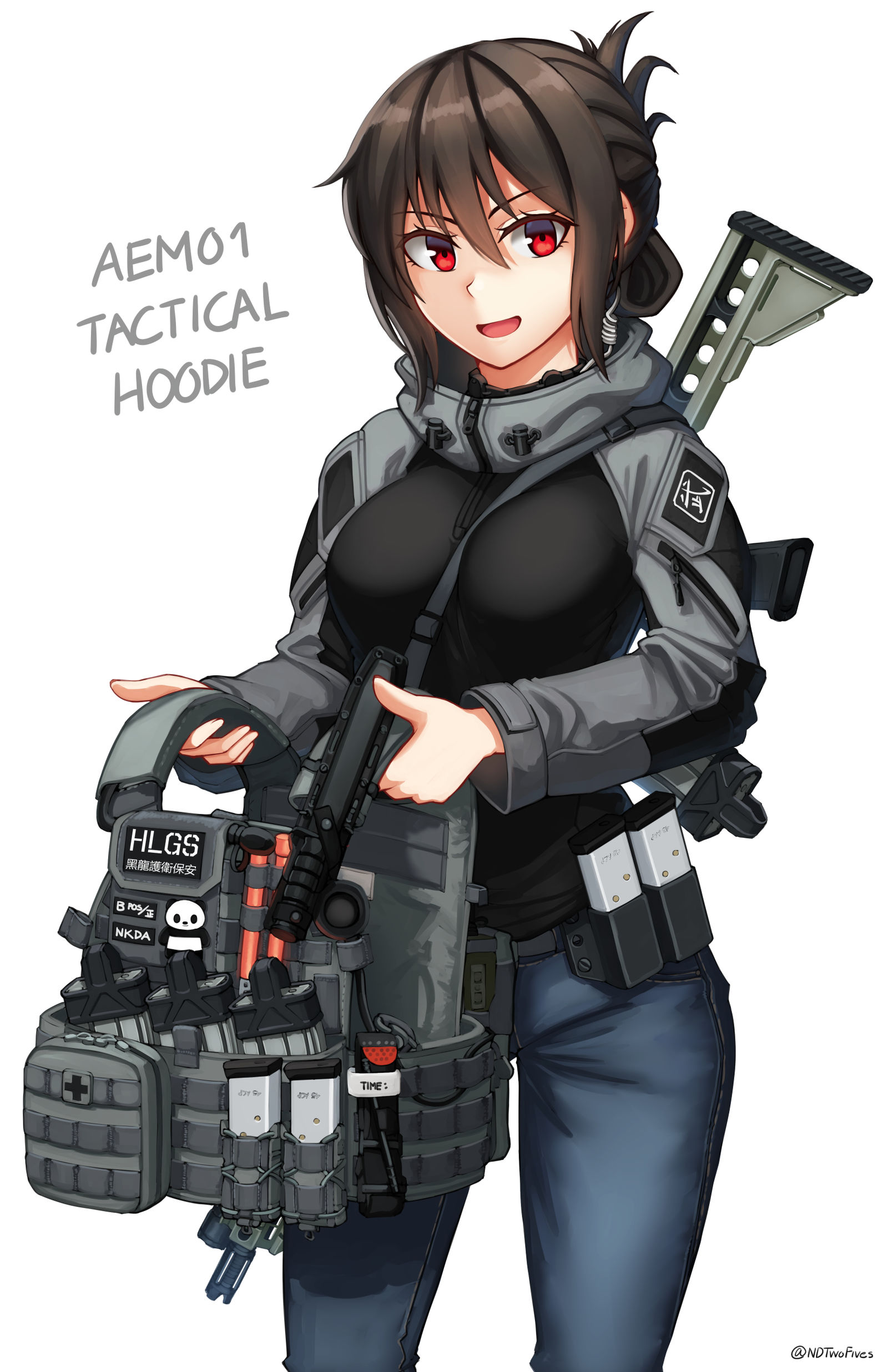 AEM01 Tactical Hoodie插画图片壁纸