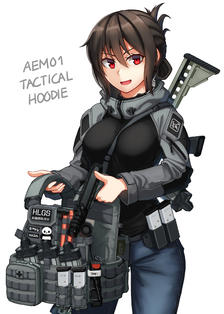 AEM01 Tactical Hoodie插画图片壁纸