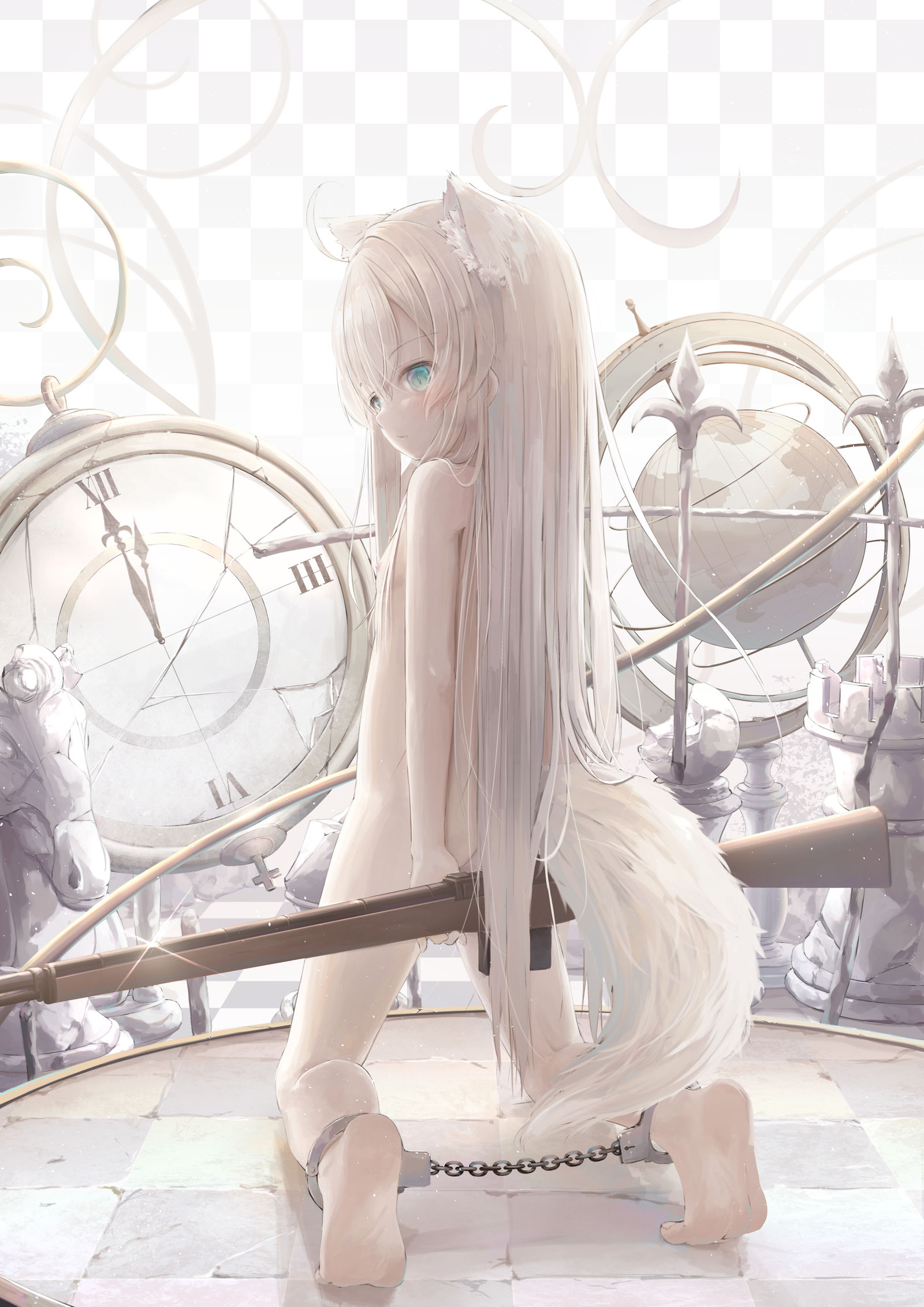 White插画图片壁纸