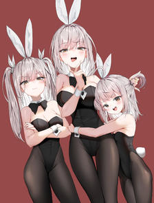 3 Bunny girl插画图片壁纸