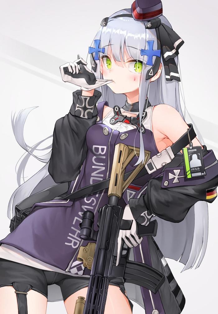 HK416 MOD3插画图片壁纸