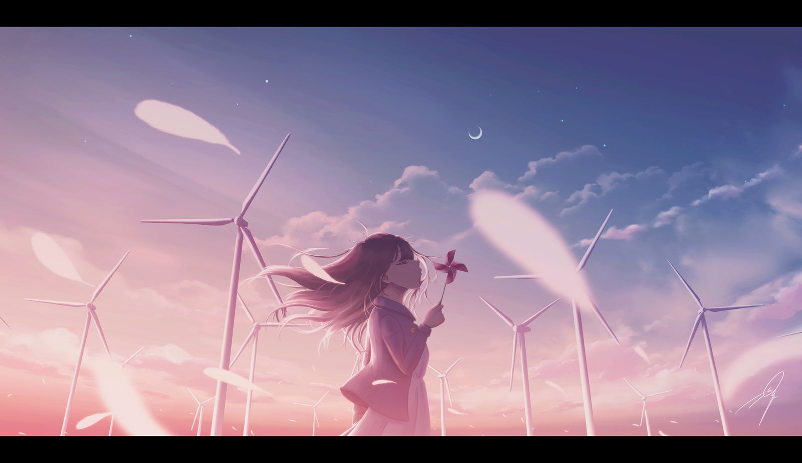 Windmill插画图片壁纸