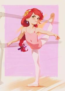Strawberry Shortcake ballerina插画图片壁纸