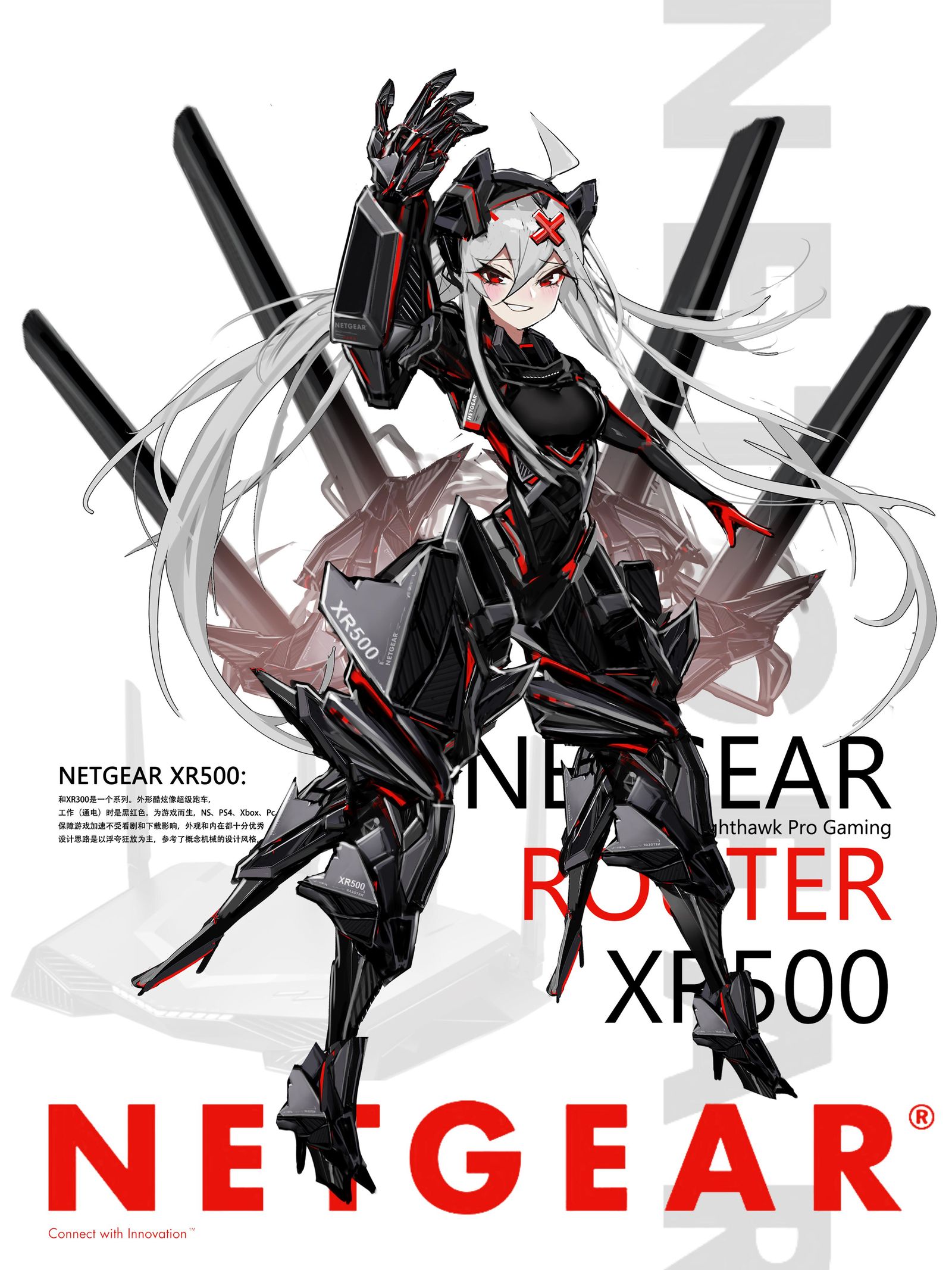 【擬人化】NETGEAR XR500 XR300