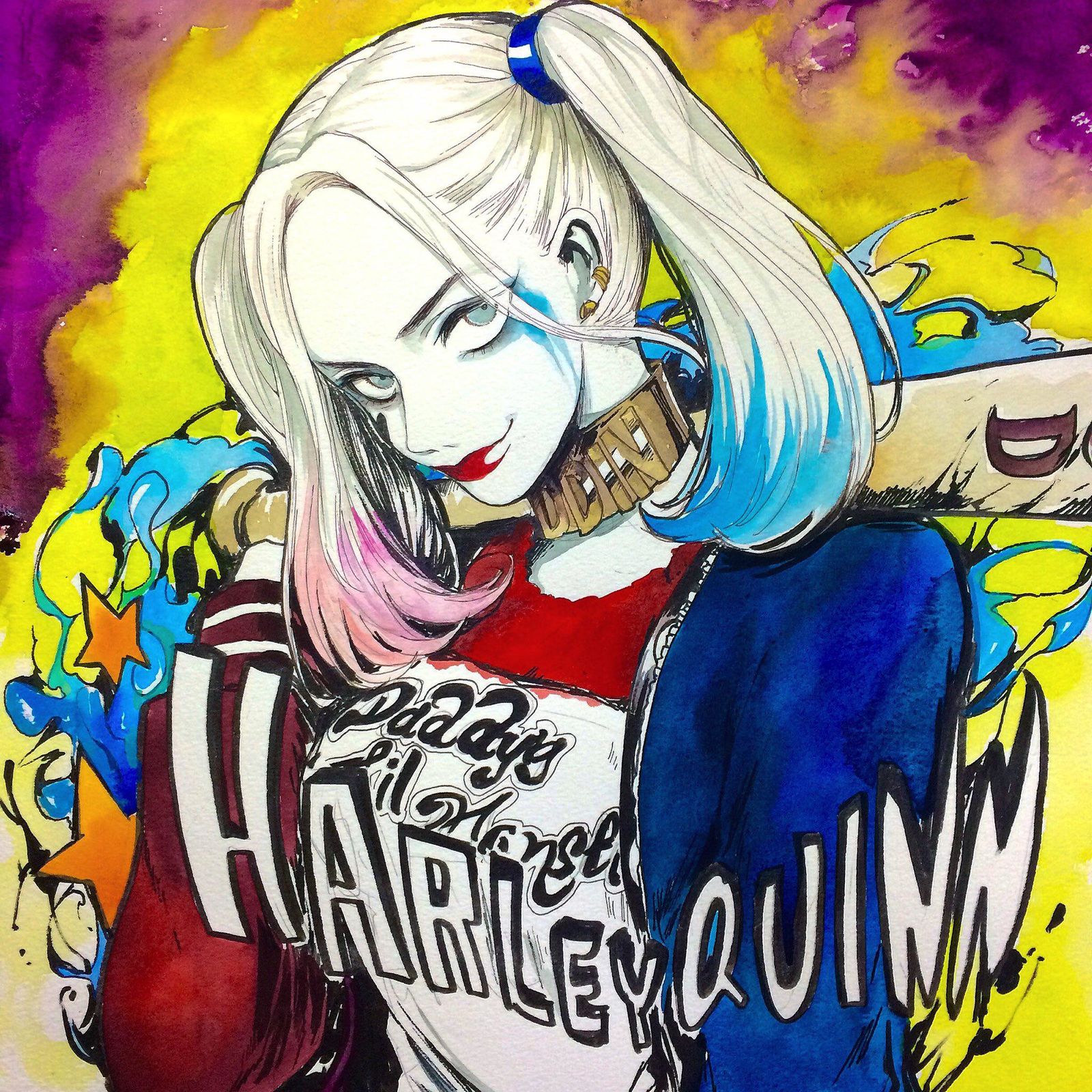 HARLEY QUINN插画图片壁纸