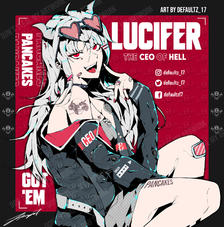 Helltaker : Cyberpunk Lucifer插画图片壁纸