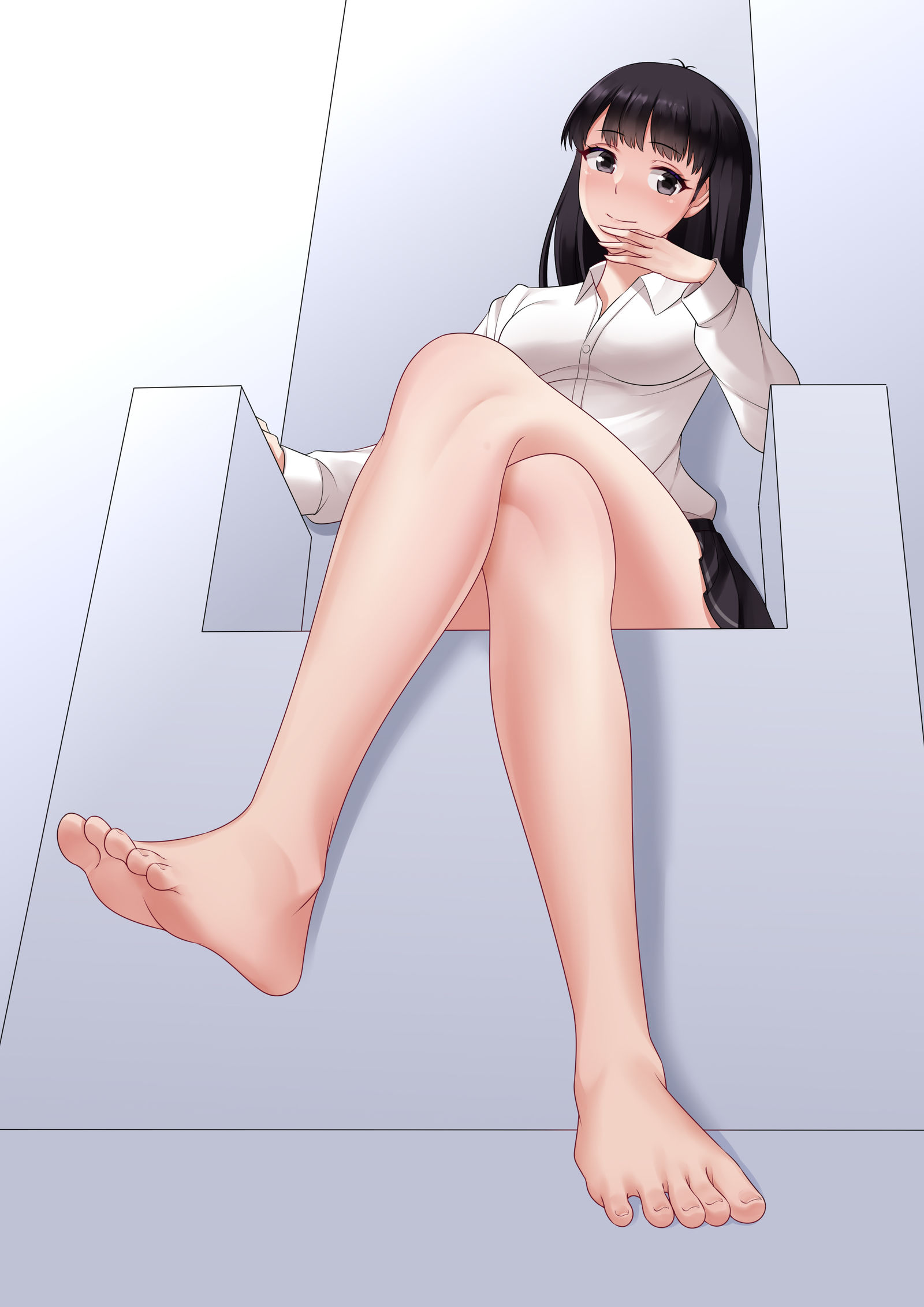 委託絵-女孩子脚掌