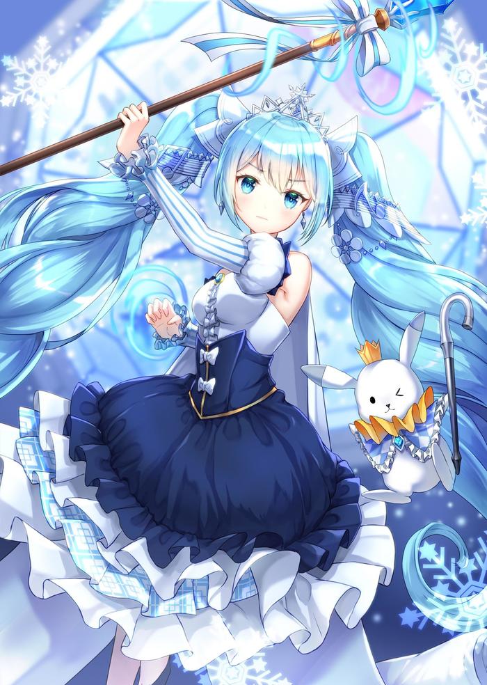 2019 Snow Miku插画图片壁纸