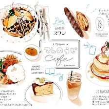 大阪天王寺咖啡馆总结插画图片壁纸