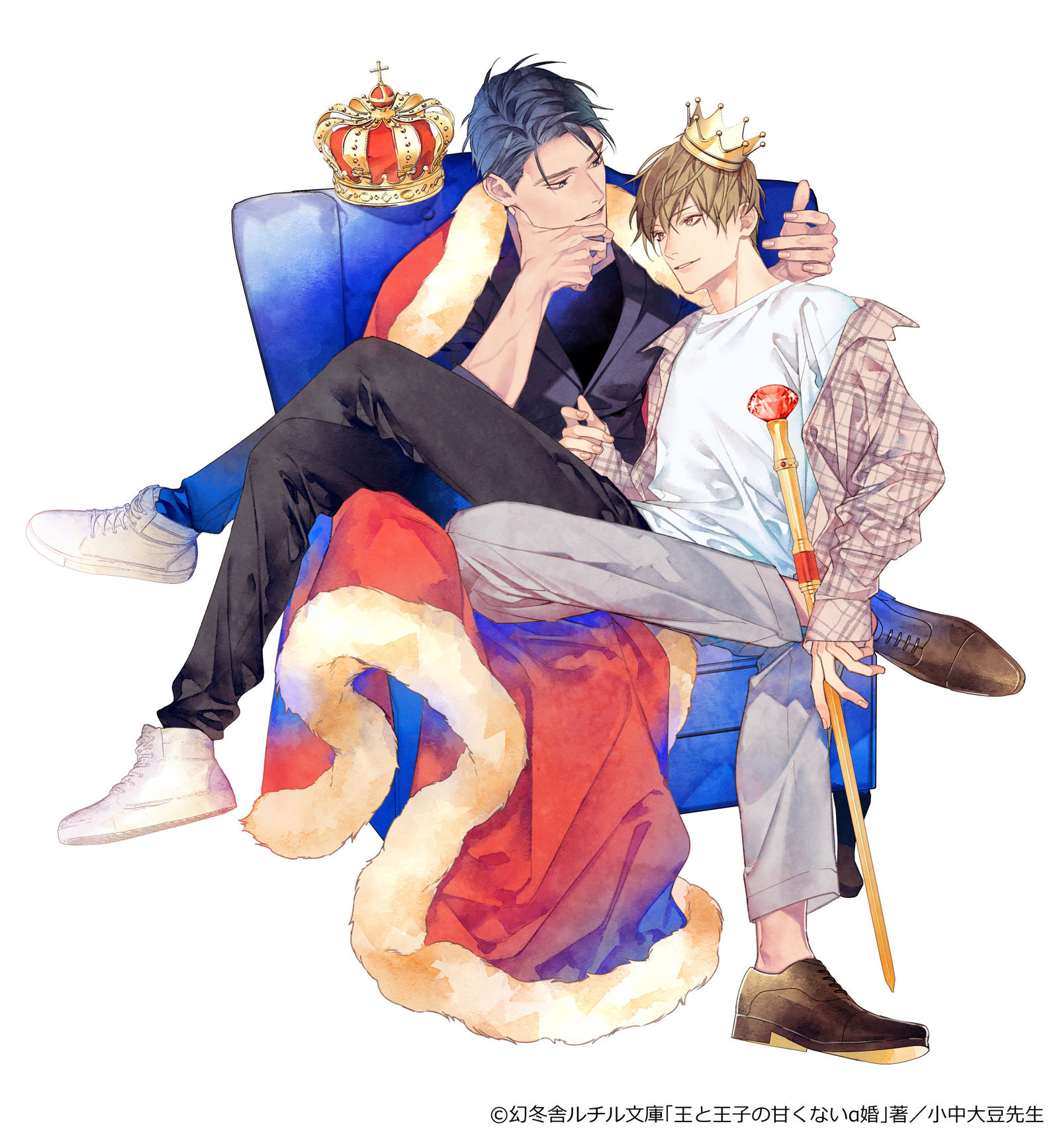 【工作】王和王子的不甜α结婚插画图片壁纸