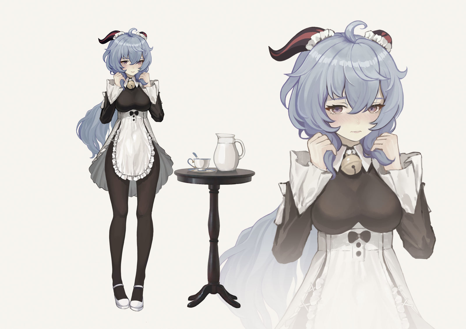 maid甘雨七七女孩子原神甘雨