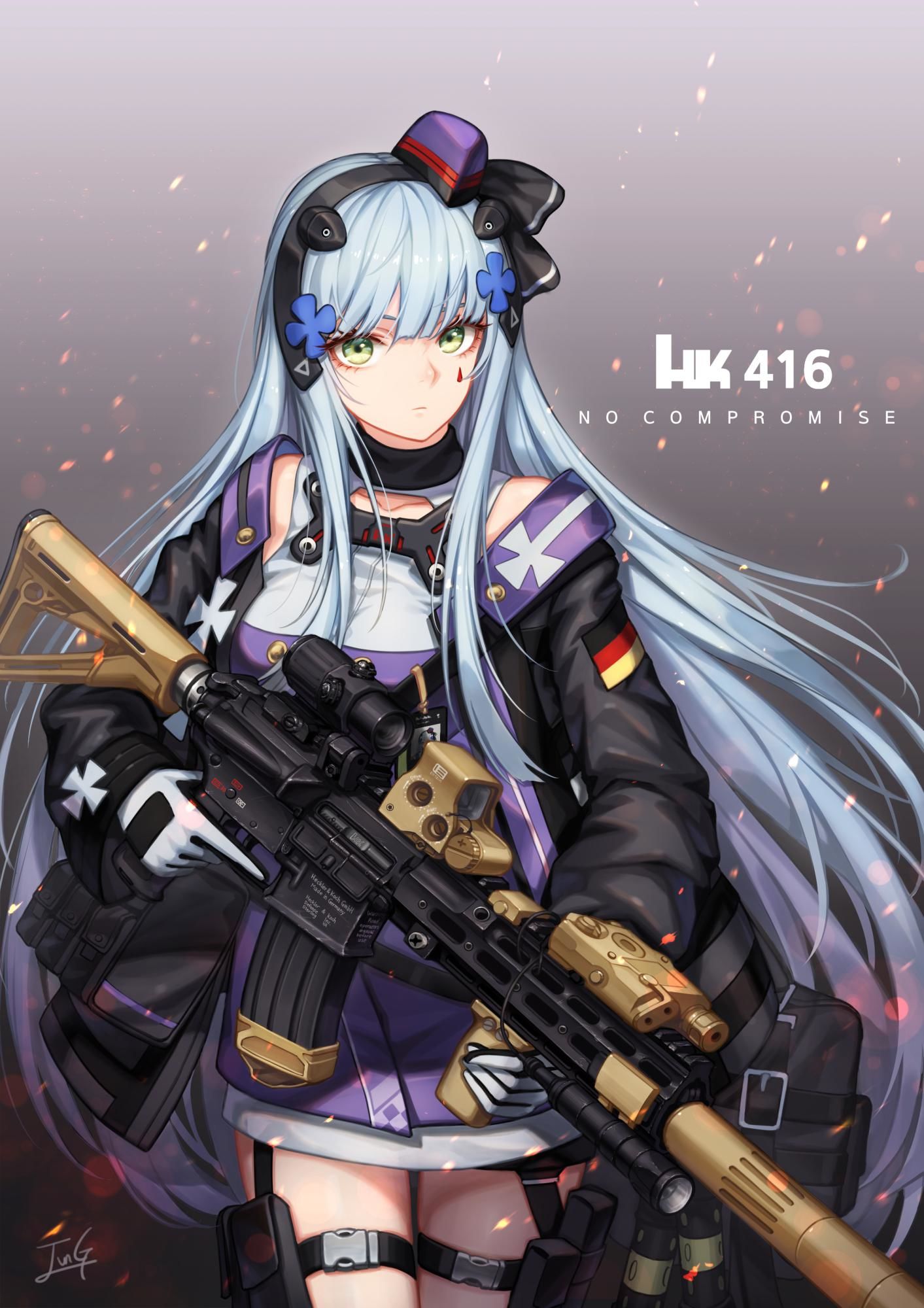 HK416 MODIII插画图片壁纸