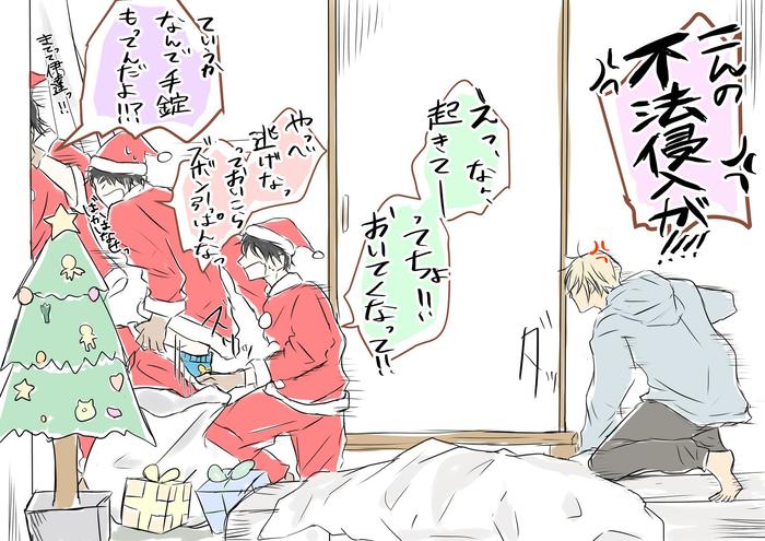 【警察学校组】圣诞快乐！！插画图片壁纸