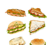 三明治-食物三明治