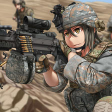 M249插画图片壁纸