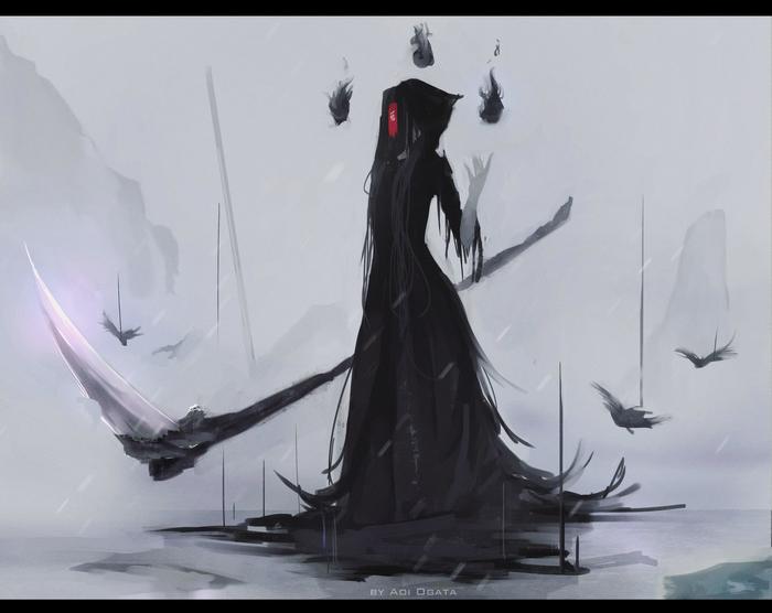 Death scythe插画图片壁纸