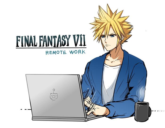 FF7涂鸦总结插画图片壁纸