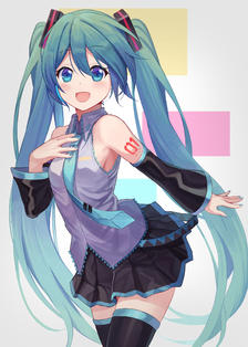 Miku!插画图片壁纸