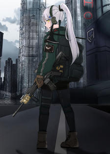 HK416插画图片壁纸