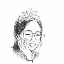 戴王冠的快乐插画图片壁纸