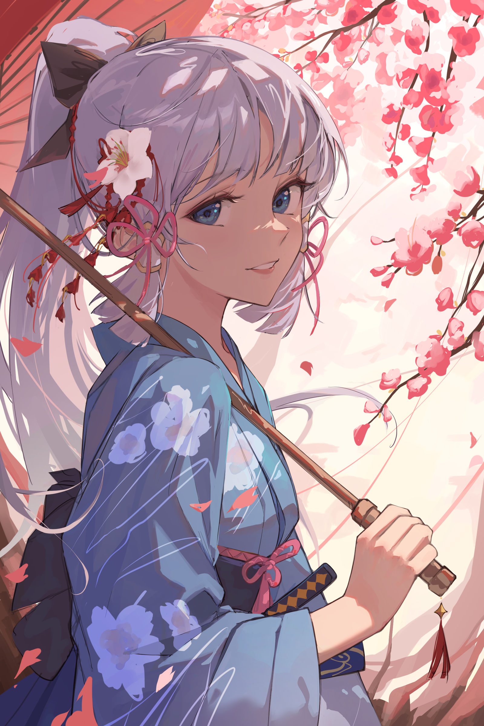 Kimono Ayaka插画图片壁纸
