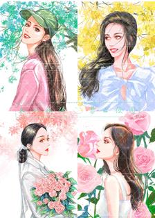 花与她03插画图片壁纸