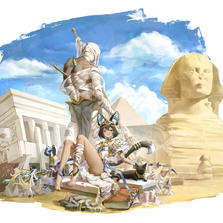 埃及猫立绘插画图片壁纸