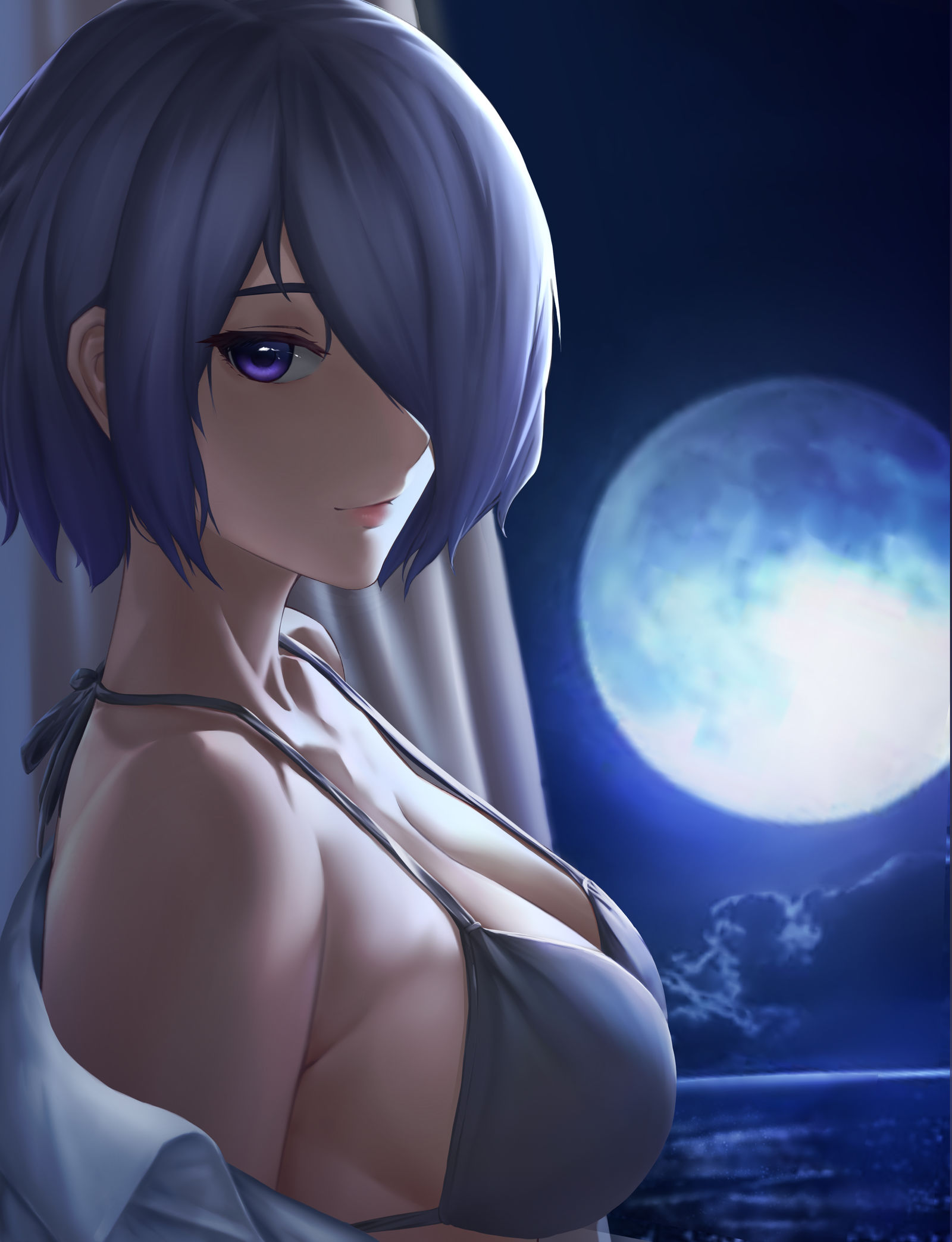 月下泳装