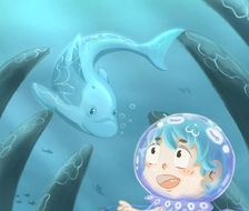 七秒的海底之旅-儿童插画儿童绘画