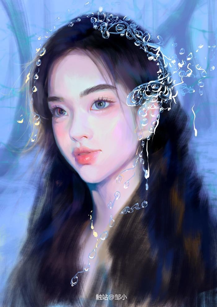 森林女孩插画图片壁纸