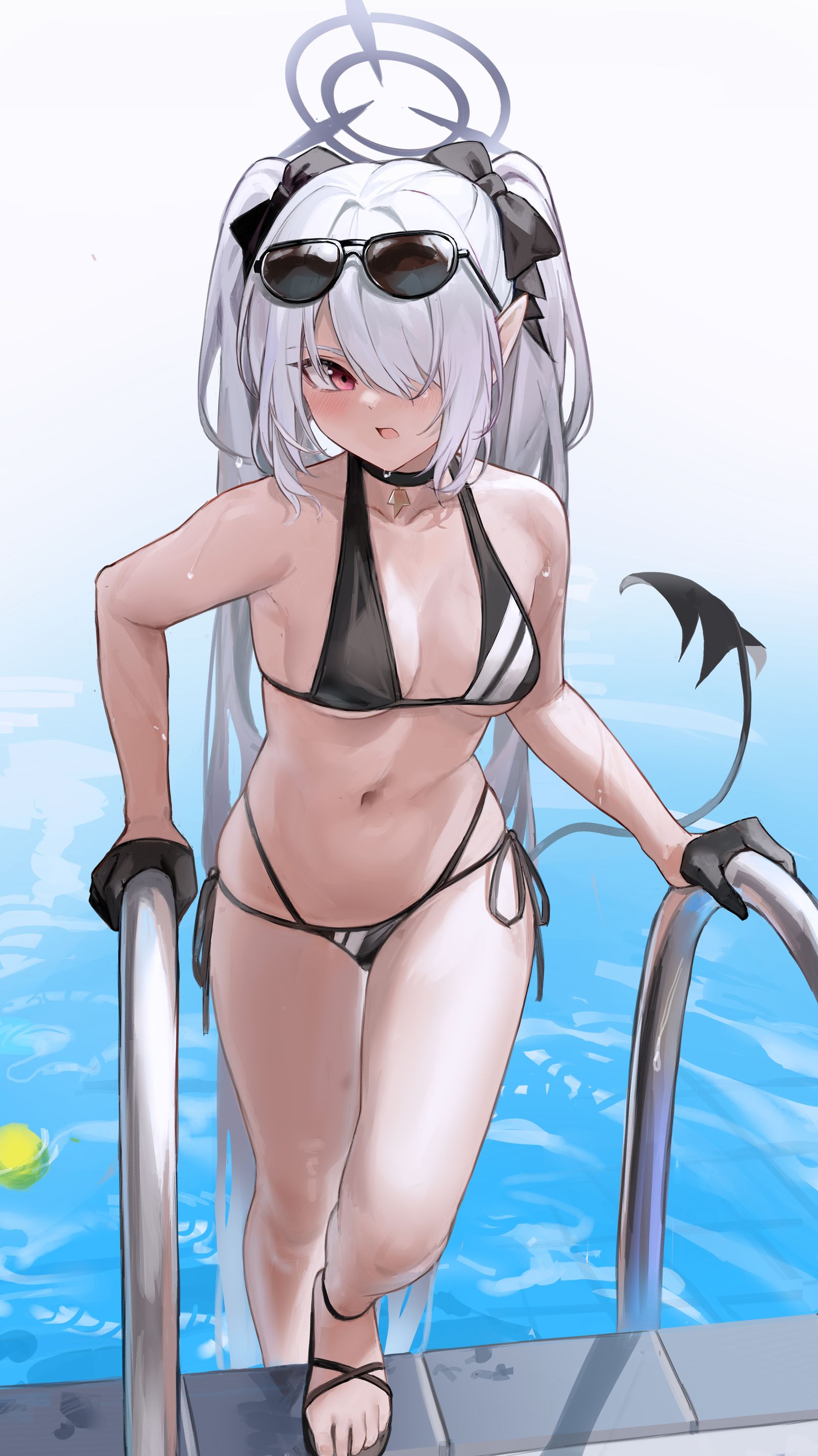 泳装伊织插画图片壁纸