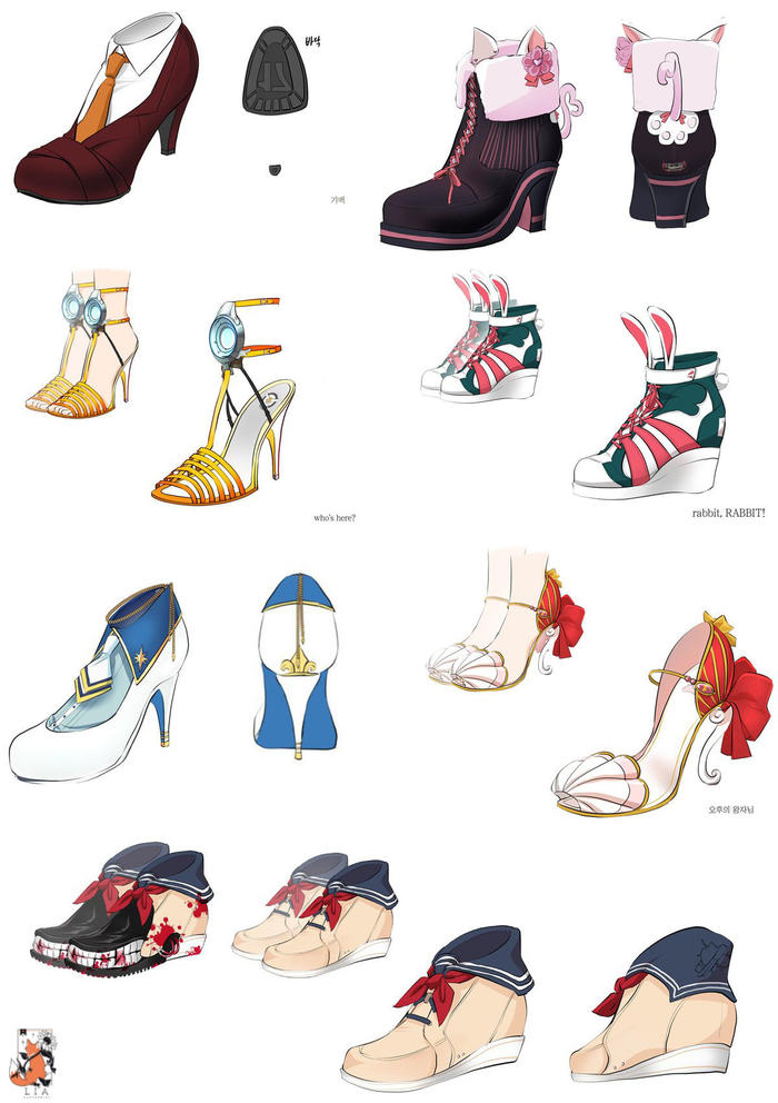 shoe design插画图片壁纸