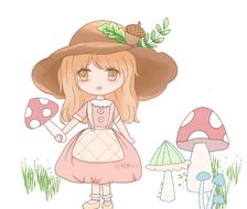 蘑菇女孩-原创蘑菇