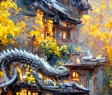 中国龙古建筑-原创唯美治愈