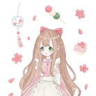 樱花少女 和纸胶带设计