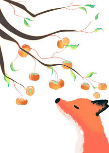 小狐狸插画图片壁纸