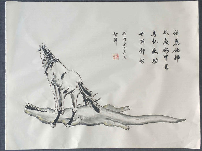 中华战疫插画图片壁纸