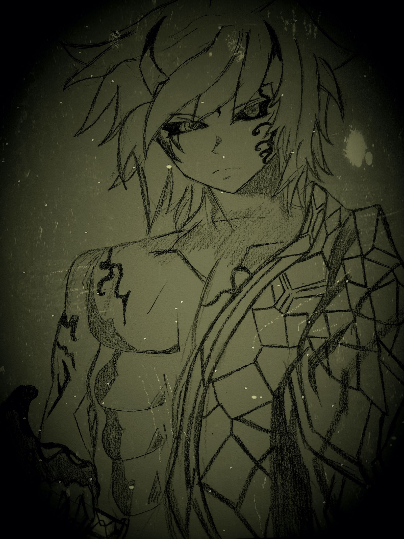 富冈义勇-鬼灭之刃 水柱竖图原创作品-触站