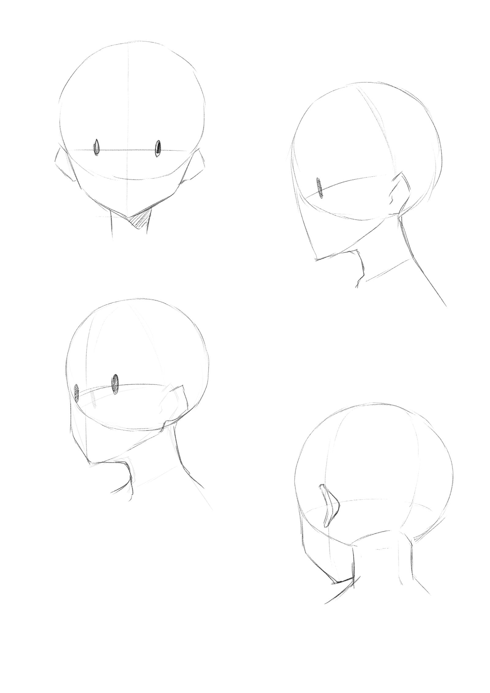 Step by Step - Character Face插画图片壁纸