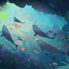 海底世界插画图片壁纸