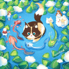 《我亲爱的猫小姐》8插画图片壁纸