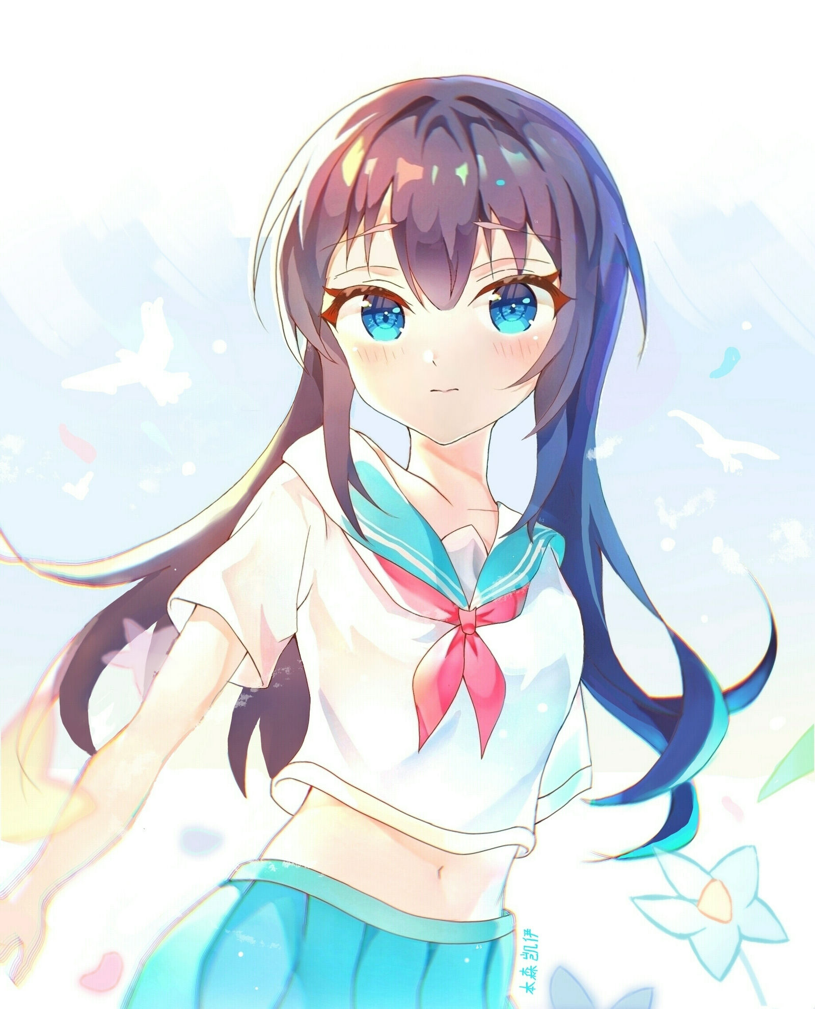 女孩子插画图片壁纸