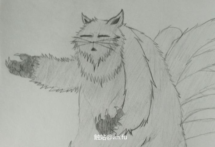 大猫猫！插画图片壁纸