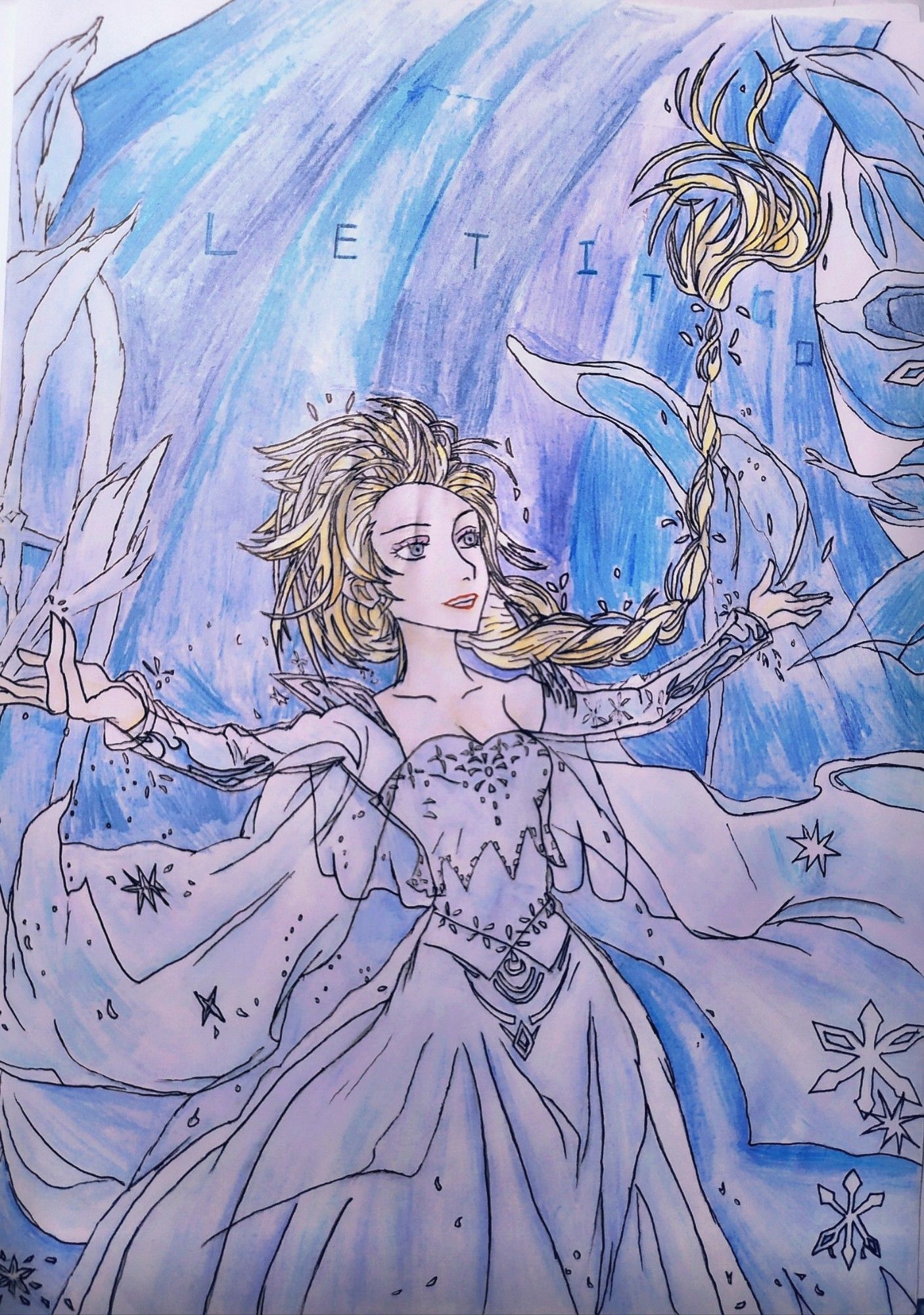 Elsa插画图片壁纸