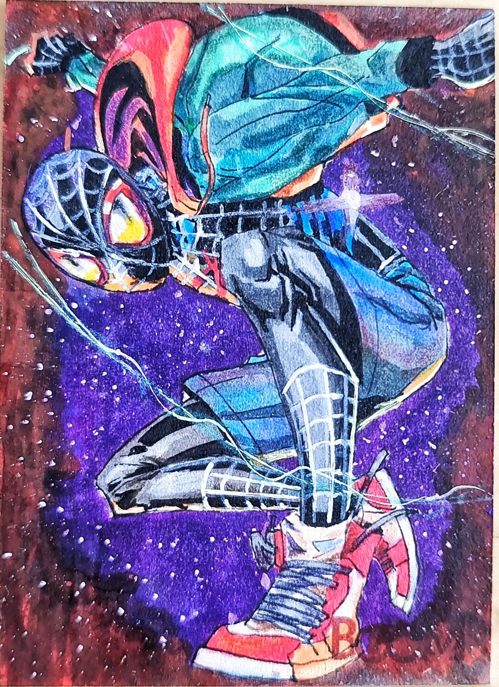 手绘卡片-漫威-马克笔手绘卡片原创作品-触站