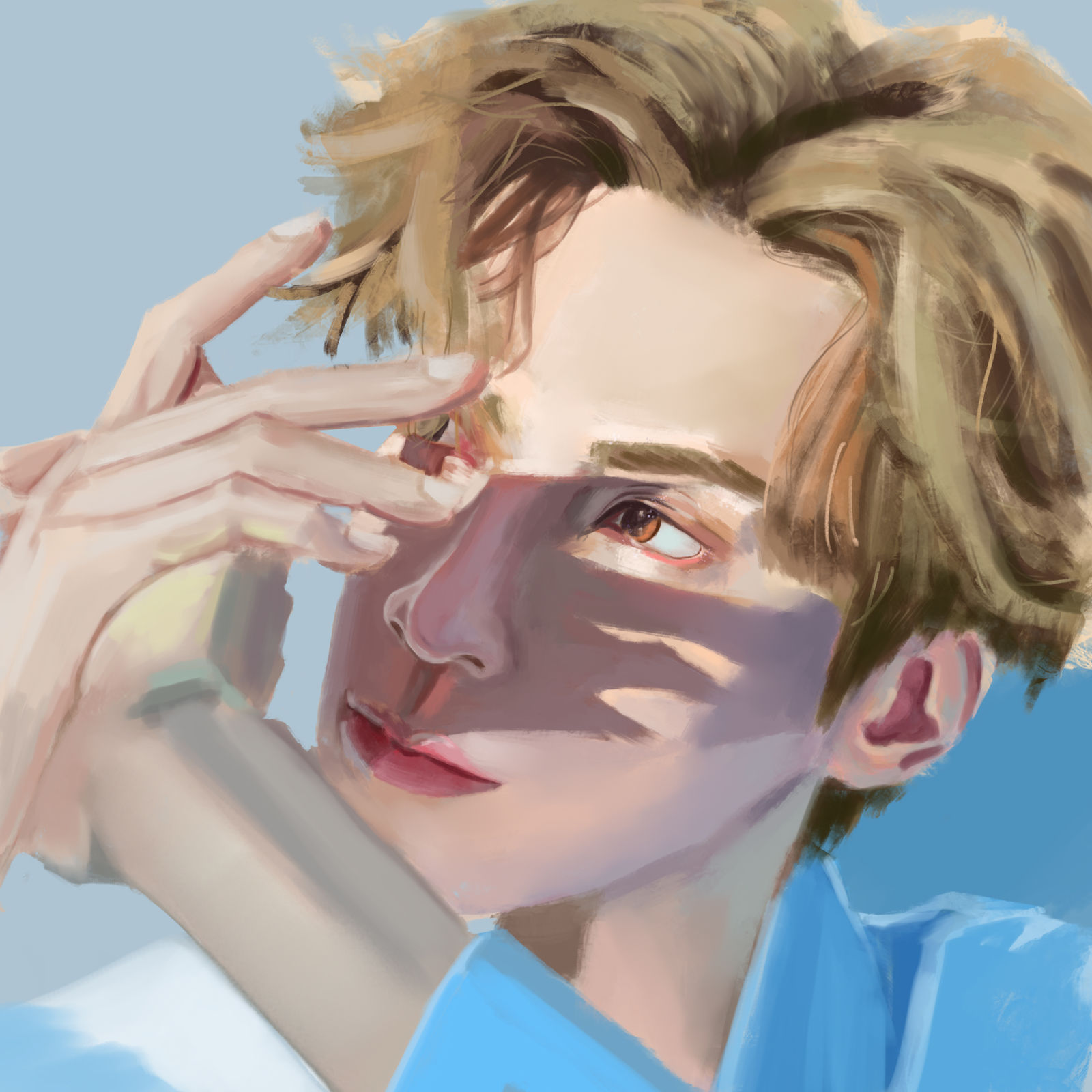 厚涂罗云熙插画图片壁纸