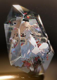 Briar rose in crystal插画图片壁纸
