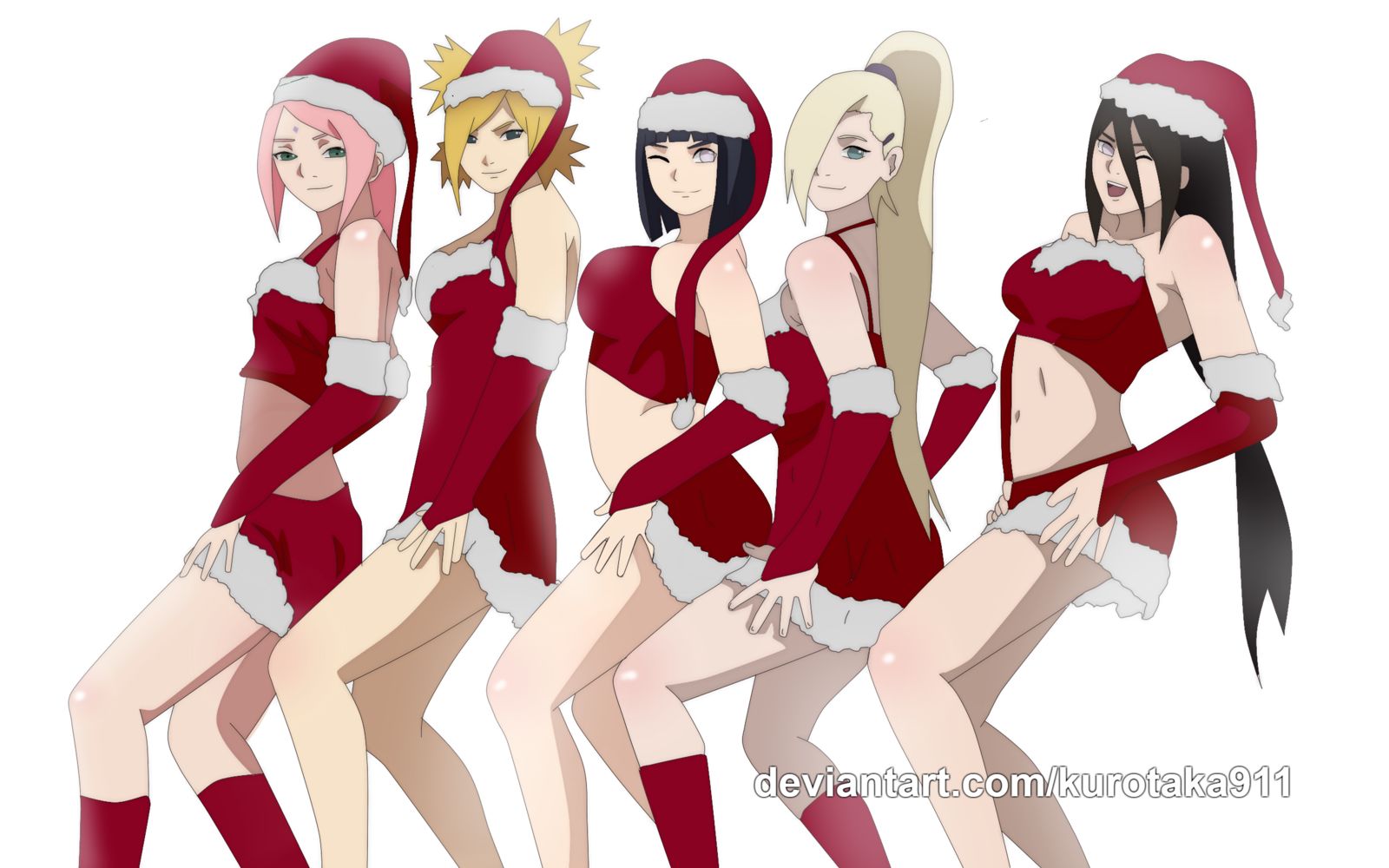 Merry Xmas插画图片壁纸