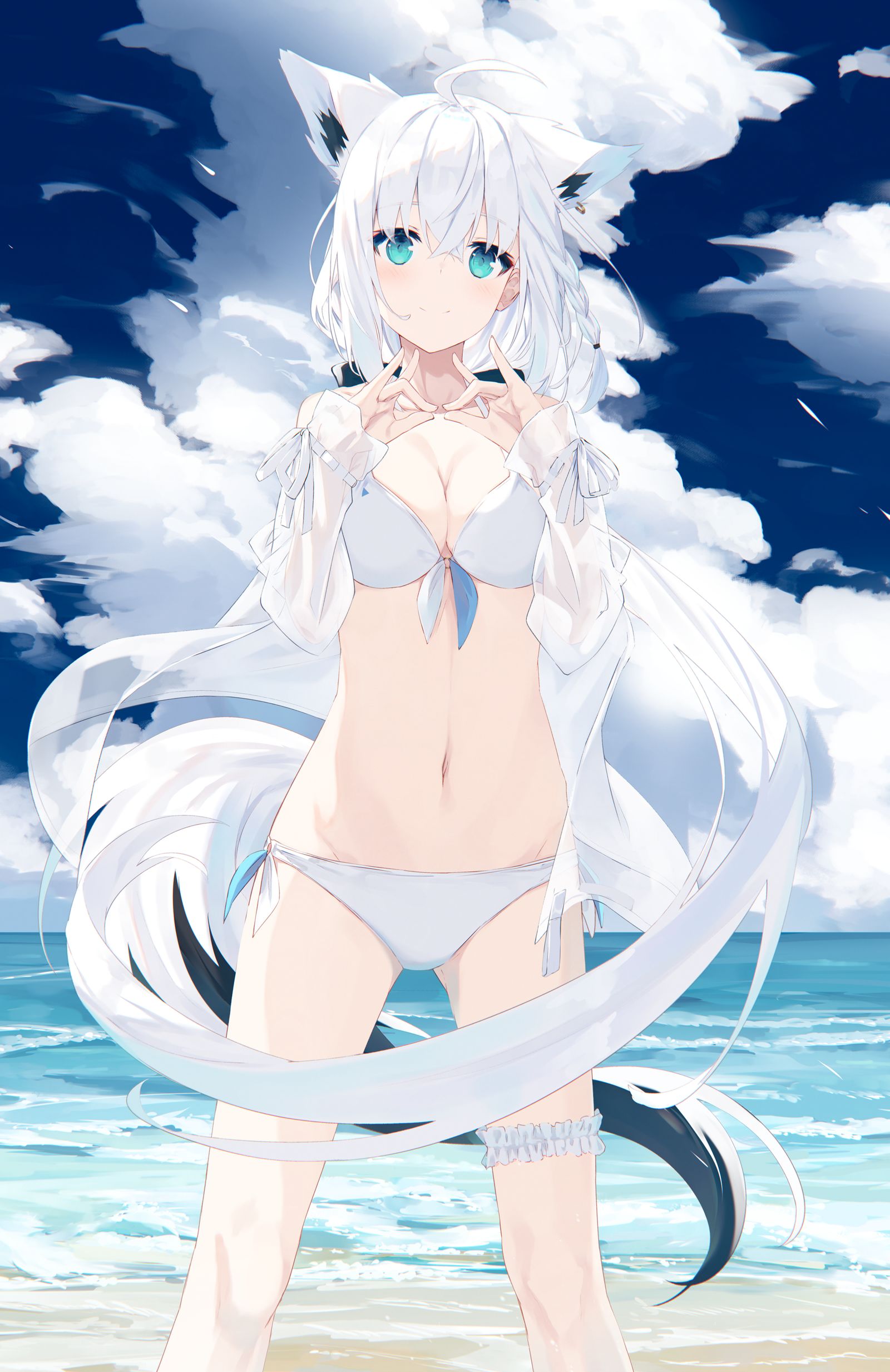 泳装胡布基先生插画图片壁纸