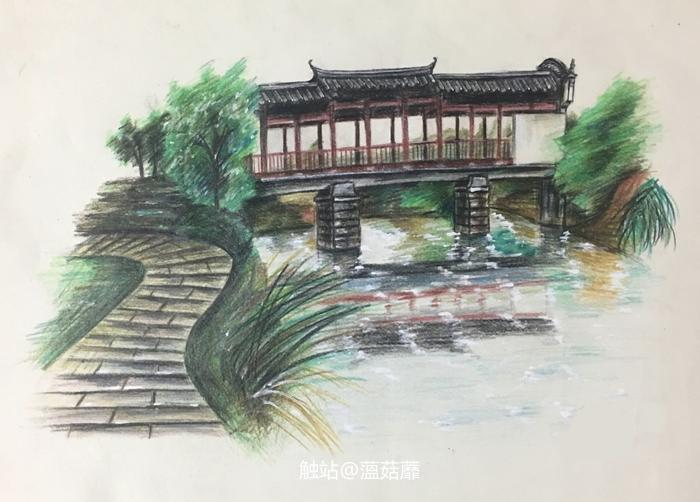 上饶市婺源印象插画图片壁纸